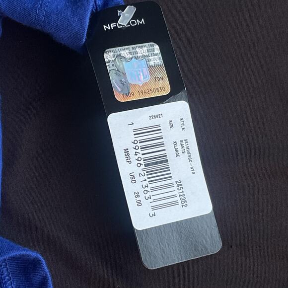 New York Giants Shirt Mens 2XL Blue NFL Football Combine Authentic Tee New Era - Picture 6 of 10